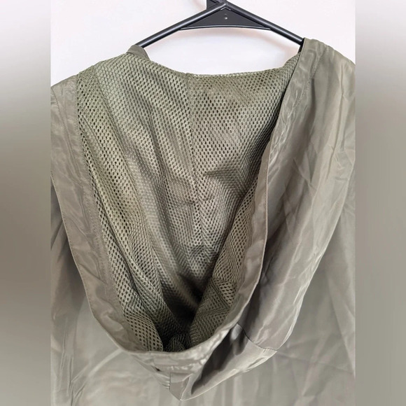 Shine star Women’s Army Green Wind Breaker Rain Jacket Size Medium NWT - Picture 4 of 9